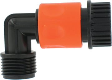 Valterra A01-0137VP Plastic Quick Connect with 90° Hose Saver Adapter