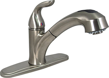 Phoenix PF231441 Single Handle Pull Out Kitchen Faucet, Brushed Nickel