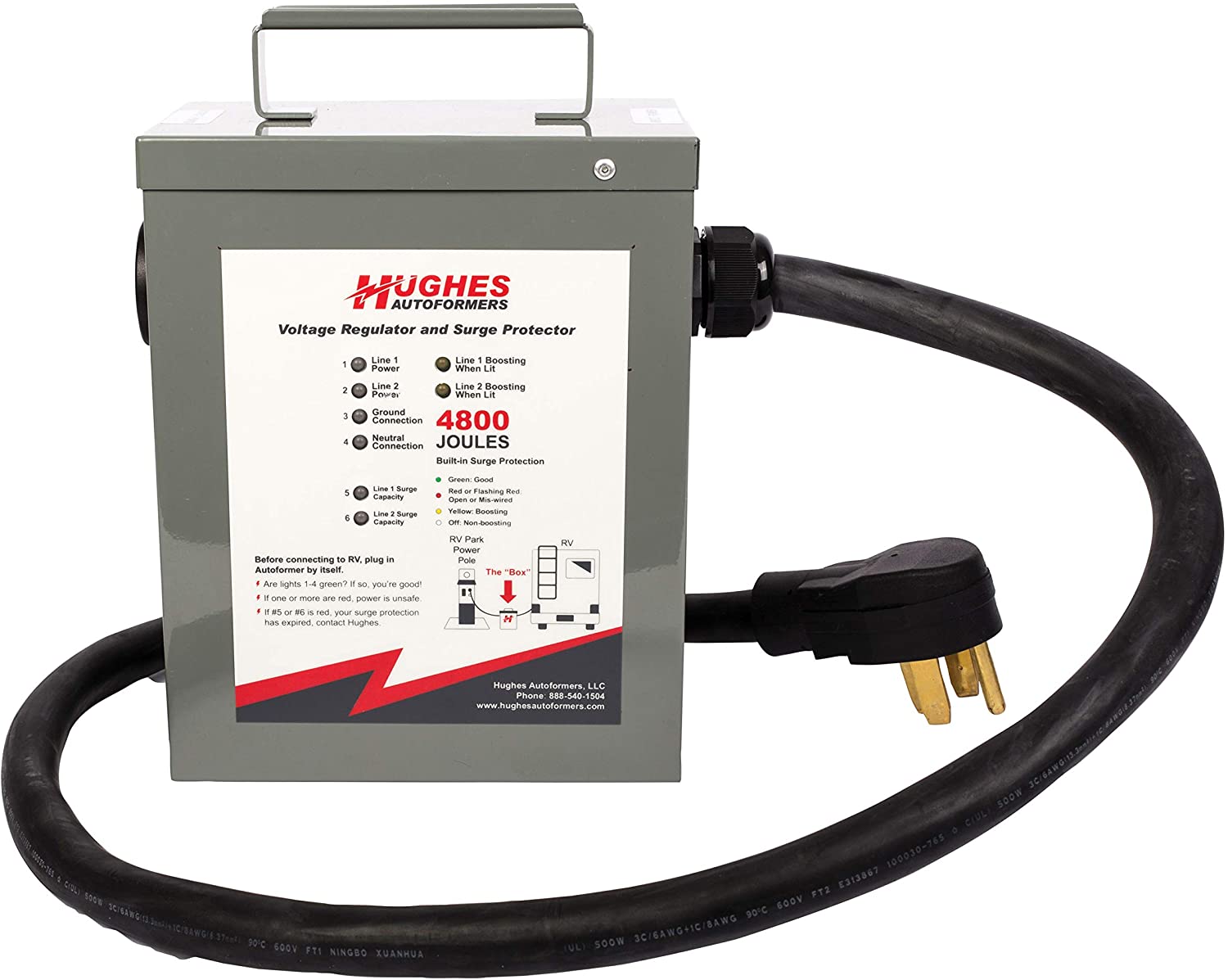 Hughes Autoformers RV220-50SP RV220-50-SP Voltage Booster/Surge 50 Amp