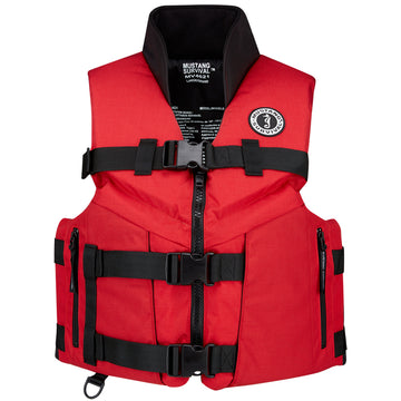 Mustang Accel 100 Fishing Vest - XX-Large - Red/Black