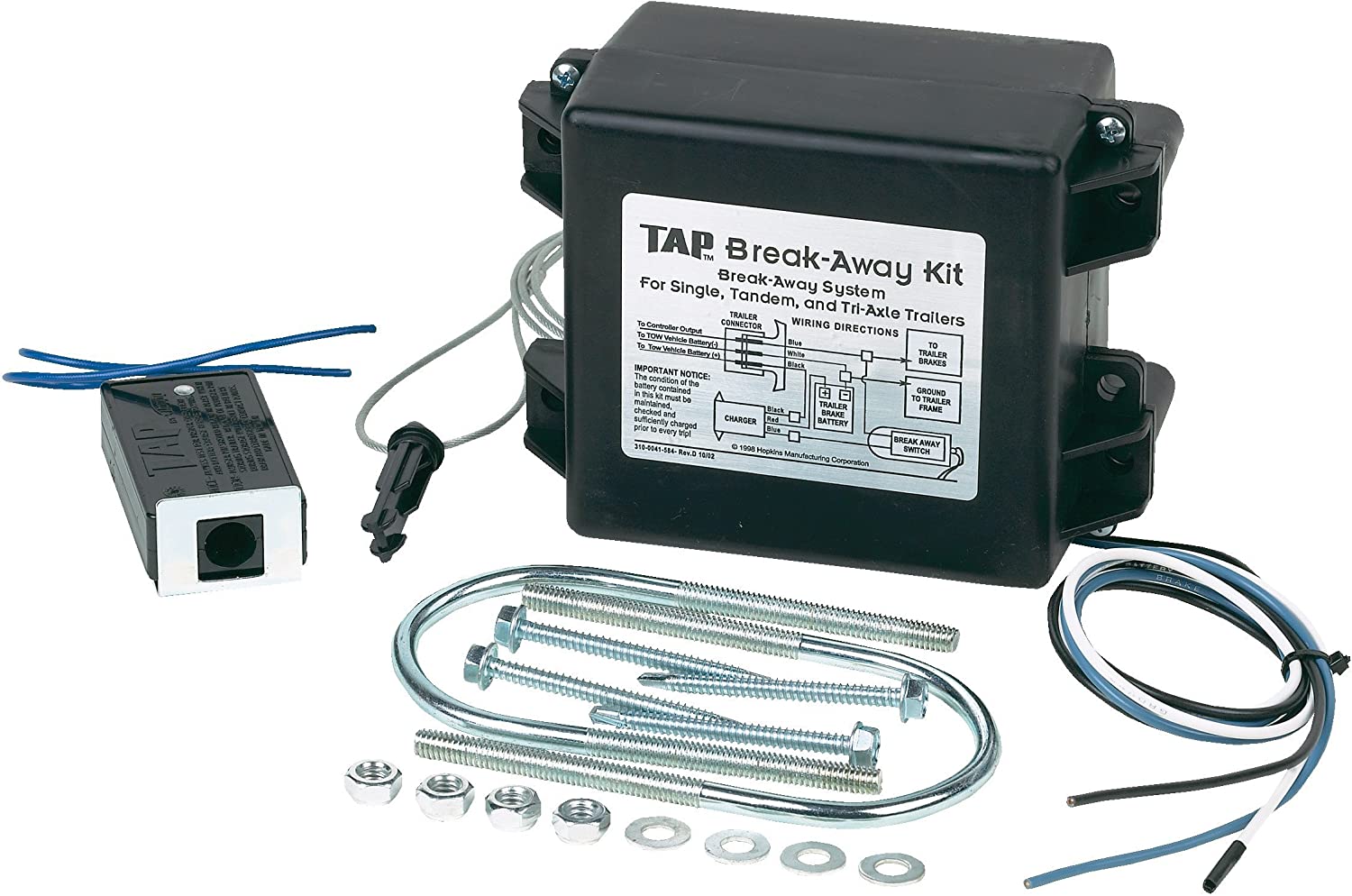 Hopkins 20001 Break Away Kit (Box, Battery, Charger, 7" Switch, Hardware)