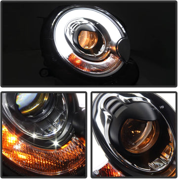 Spyder Auto GMC Sierra 1500/2500/3500, GMC Sierra Denali/GMC Yukon/Yukon Denali/Yukon XL Black Projector Headlight