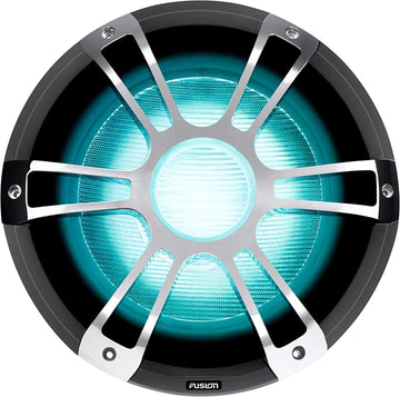Fusion Signature Series 3, SG-SL122SPC Sports Chrome 12" Marine Subwoofer, a Garmin Brand