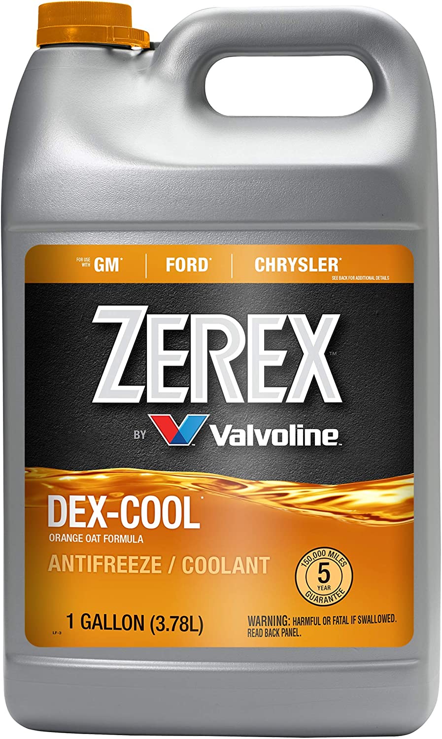 Zerex ZXEL1 DEX-Cool Antifreeze/Coolant - Gallon 1 Gallon (128 Ounces)