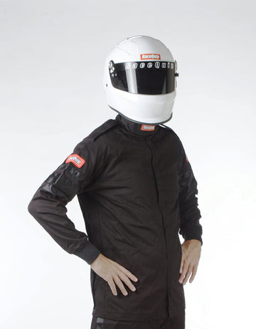RaceQuip 111006 111 Series X-Large Black SFI 3.2A/1 Single Layer Driving Jacket