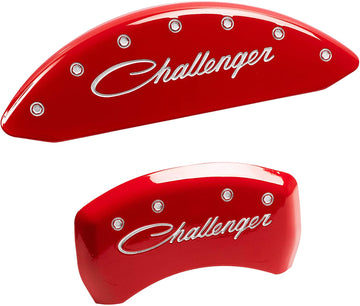 MGP Caliper Covers 12162SCLSRD Caliper Cover with Red Powder Coat Finish, (Set of 4)