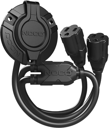 NOCO Splitter GCP2 15 Amp 125V AC Port Plug with Dual 18-Inch Integrated Extension Cords