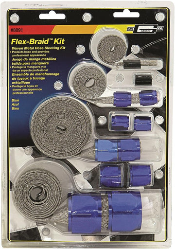 Mr. Gasket 8091 Blue Flex-Braided Hose Sleeve Kit