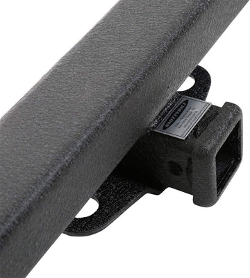 Smittybilt SRC Classic Rock Crawler Rear Bumper with 2' receiver and D-rings (Black) - 76750D