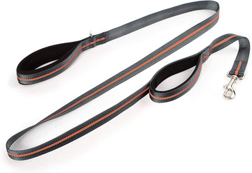 Dexas Double Handled Reflective Dog Leash, Large Large Dog Leash