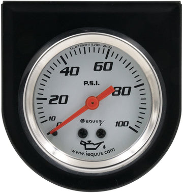 Equus 5244 2" Mechanical Oil Pressure Gauge, White