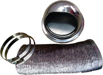 Pinnacle 18-1064 Outside Vent Kit with Damper - Stainless