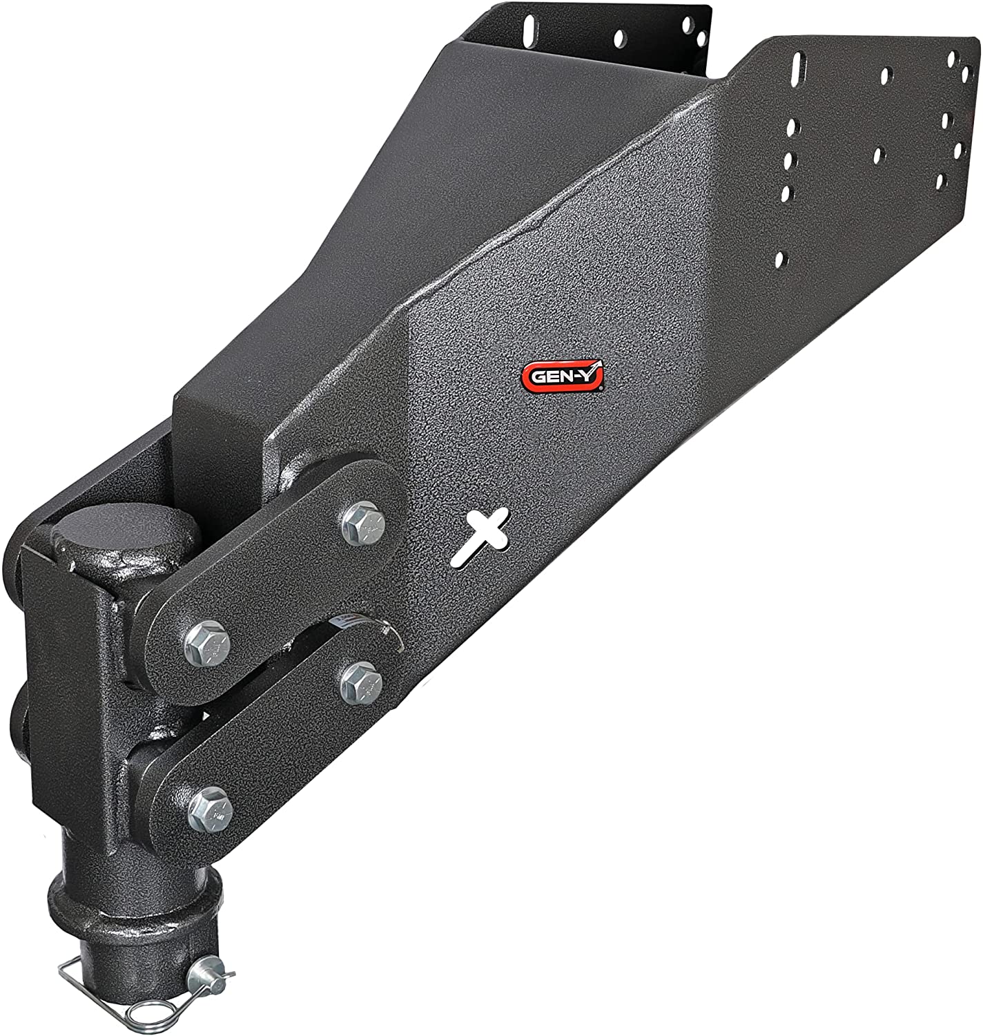 GEN-Y Executive Torsion-Flex 5th Wheel to Gooseneck 2 5/16" Ball Coupler - Manual Latch 1.5K - 3.5K Hitch Weight - Check Fitment Chart