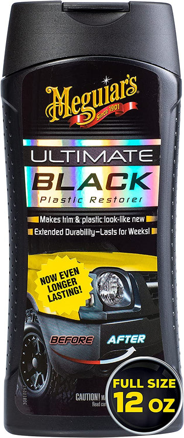 Meguiar's G15812 Ultimate Black Plastic Restorer - 12 oz.