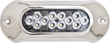attwood 66UW12W-7 Lightarmor Ultra-Bright 12-LED HPX 5,000 Lumen Underwater Light, Intense White
