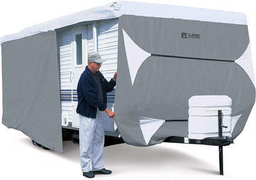 Classic Accessories 80-355-203101-RT Overdrive PolyPro 3 Deluxe Fits Travel Trailers & Toy Haulers 33' - 35'L, 124" H from Ground to roof (Model 7T), Black Fits Travel Trailers & Toy Haulers 33' - 35'L, 124"H from ground to roof (Model 7T)
