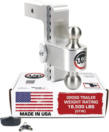 Weigh Safe LTB8-2.5 Drop Hitch 8" Drop Hitch & Key Lock