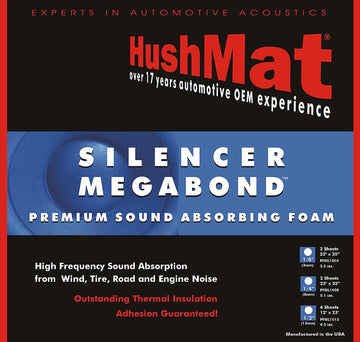 HushMat 20200 Silencer Megabond Foam with Insulating Sheet - 2 Piece