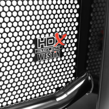 Westin 57-4025 HDX Grille Guard 2 in. Dia. Black Steel HDX Grille Guard