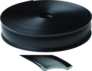 RV Designer E569, Heavy Duty Vinyl Insert Trim, 1 inch Wide, 50 foot Roll, Black Heavy Duty 50 foot Roll Black