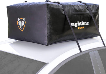 Rightline Gear 100S50 Sport Jr. Car Top Carrier, 9 Cubic feet, 100% Waterproof, Works with or Without Vehicle roof Rack 10 cu ft - w/ or w/o roof rack