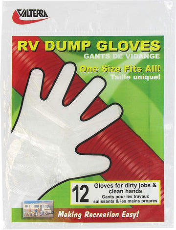 Valterra D04-0108 RV Dump Glove Bag, (Pack of 12)