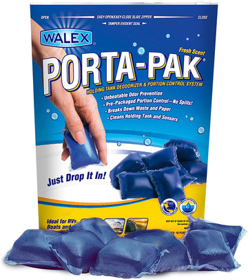 Walex TOI-91799 Porta-Pak Holding Tank Deodorizer, (Pack of 10)