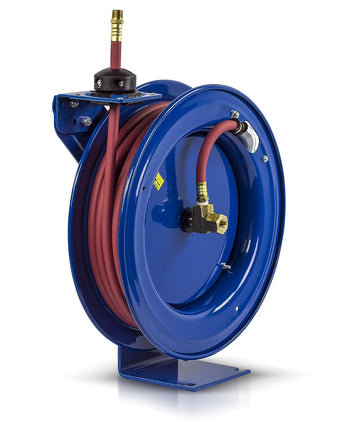 Coxreels Air Hose Reel with Hose - 3/8in. x 50ft. Hose, Max. 300 PSI 3/8" (M)NPT 50'