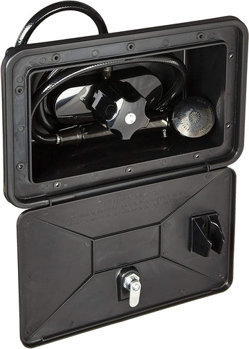 Empire Brass SHWRBOX-1-BLK Exterior RV Shower Box Kit (Black)