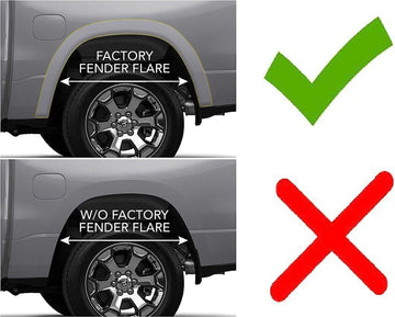 Husky Liners Mud Guards | Front and Rear Mud Guards - Black | 58136 | Fits 2019-2022 Dodge Ram 1500 w/ OEM Fender Flares 4 Pcs Custom Mud Guards Front and Rear Mud Guard Set With Fender Flares (Not TRX)