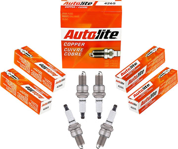Autolite 4265-4PK Copper Resistor Spark Plug, Pack of 4