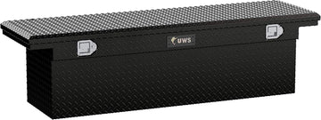 UWS TBSD-69-LP-BLK Black Single Lid Low Profile Deep Aluminum Toolbox with Beveled Insulated Lid Original Packaging