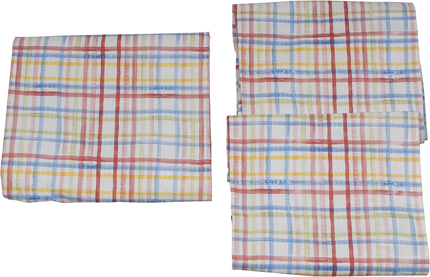 Lippert 2022107833 3 Pc Picnic Table Cover Set - Plaid Print