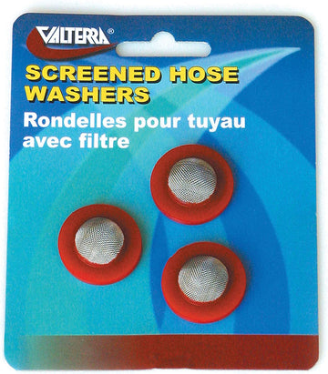 Valterra W1526VP Hose Washer with Screen, (3 per Card) Quantity 1