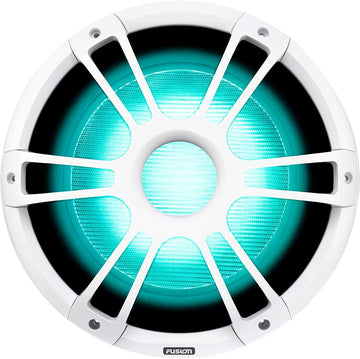 Fusion Signature Series 3, SG-SL122SPW Sports White 12" Marine Subwoofer, a Garmin Brand