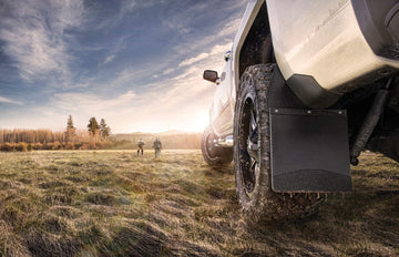 Husky Liners 17101 Front/Rear Custom Fit Kick Back Mud Flap (Black) (12