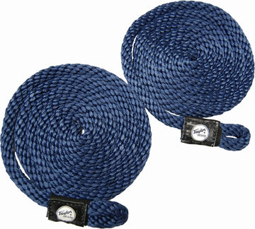 Taylor Made Products, Fender Loc, Braided Line with Loop, 6 Foot Length, 3/8 inch Diameter, 2 Pack Navy
