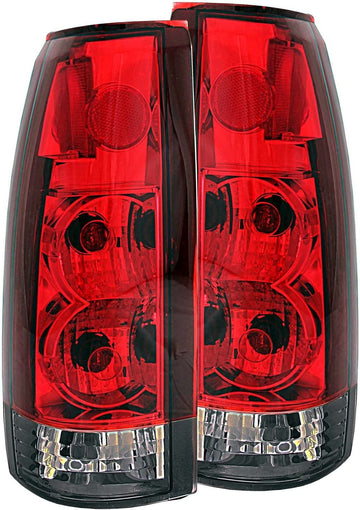 AnzoUSA 211157 Red/Smoke G2 Taillight for Chevrolet GM Truck - (Sold in Pairs)