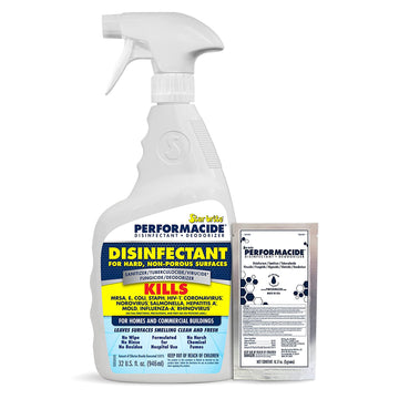 STAR BRITE Performacide Disinfectant - Kills COVID-19 Virus in 30 Seconds - No Rinse, No Wipe, No Residue - Just Add Water - 32 OZ. Single Kit (102032)