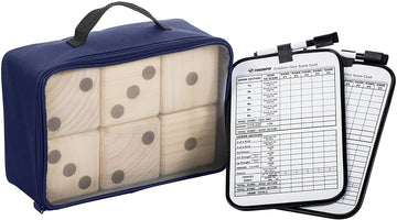 Triumph Extra-Large Outdoor Wooden Lawn Dice Set Dice and Scoreboards