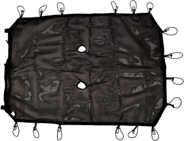 Rugged Ridge 13579.05 Black Eclipse Sun Shade for Select Jeep Wrangler Unlimited JK Models JK 4-Door Black