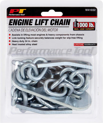 Performance Tool W41032 34 inch Engine Lift Chain with 1,000 lbs Max Load