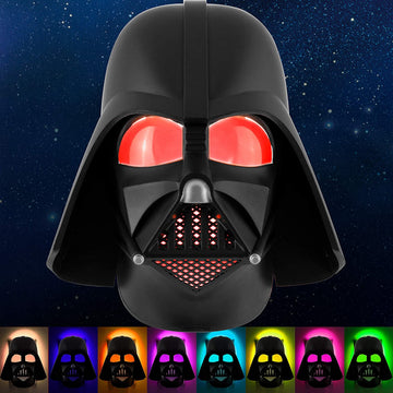 Star Wars Darth Vader LED Night Light, Color Changing, Collector’s Edition, Dusk-to-Dawn Sensor, Plug-in, Disney, Galaxy, Ideal for Bedroom, Bathroom, Nursery, Hallway, 43428