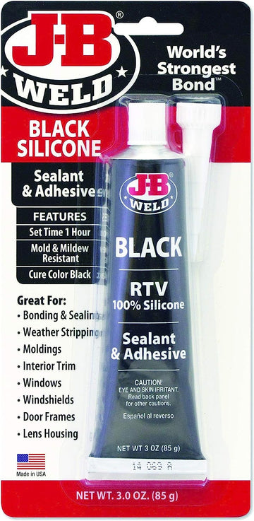 J-B Weld 31319 RTV Silicone Sealant and Adhesive - Black - 3 oz