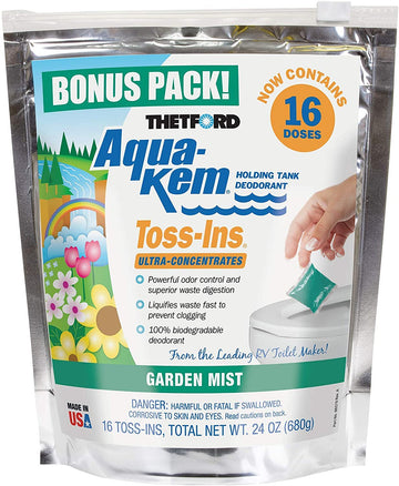 Thetford Corp 96562 Aqua KEM Toss-Ins Garden Mist 16 Ct