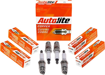 Autolite 25 Copper Core Flat Pack Spark Plug, Pack of 1