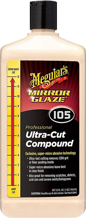 Meguiar's M10532 Mirror Glaze Ultra-Cut Compound, 32 Fluid Ounces, 1 Pack 32 Ounce