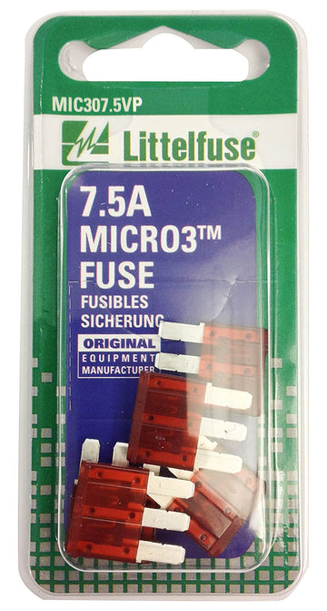Littelfuse MIC307.5VP Micro3 5-15A Blade Fuses