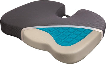 Wagan IN9113 Relax Fusion Coccyx Memory Foam and Gel Seat Cushion