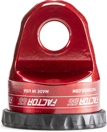 Factor55 ProLink XTV Loaded Shackle Mount With Titanium Pin & Rubber Guard (6,000 Lbs) - Red by FACTOR55